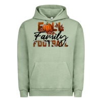 Pigment Oil Green Fall Family Football Urban Hoodie - LillyAllenDesigns