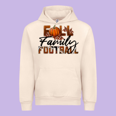 Fall Family Football Urban Hoodie Designed By Lillyallendesigns