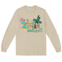 Mushroom He is risen indeed Easter Long Sleeve Tee - CowGirlArtShop