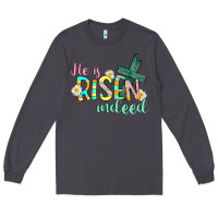 Smoke He is risen indeed Easter Long Sleeve Tee - CowGirlArtShop