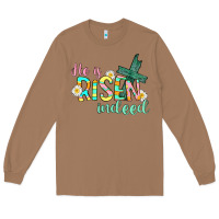 Toasted Coconut He is risen indeed Easter Long Sleeve Tee - CowGirlArtShop