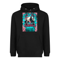 Black just a girl who loves pandas Heavyweight Hoodie - LillyAllenDesigns