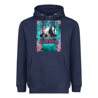 Navy just a girl who loves pandas Heavyweight Hoodie - LillyAllenDesigns