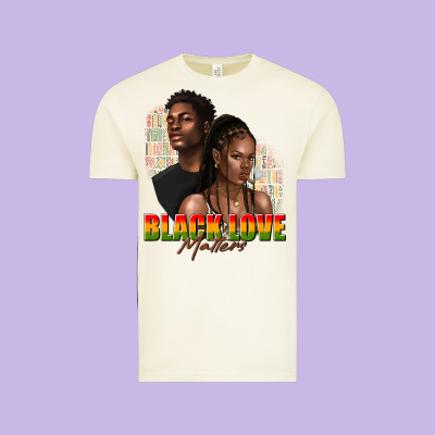 Vintage Tee afro black love matters