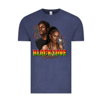 Vintage Denim afro black love matters Vintage Tee - texasbilliewilder