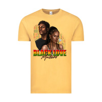 Vintage Mustard afro black love matters Vintage Tee - texasbilliewilder