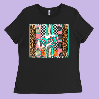 Racing Brushstroke Ladies Tee Designed By Adodesignshop