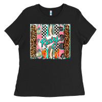 Black racing brushstroke Ladies Tee - AdoDesignShop