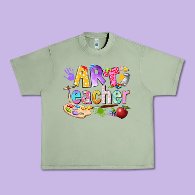 Art Teacher Urban Heavy Tee Designed By Texasbilliewilder