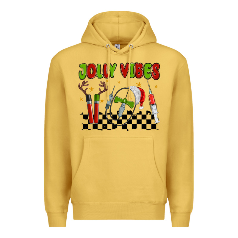 Jolly Vibes Premium Hoodie by MaliasSmallBusiness | Teevron