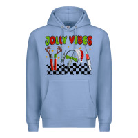 Colony Blue jolly vibes Premium Hoodie - MaliasSmallBusiness