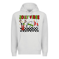 Dove Grey jolly vibes Premium Hoodie - MaliasSmallBusiness