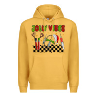 Mustard jolly vibes Premium Hoodie - MaliasSmallBusiness