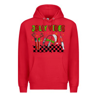 Red jolly vibes Premium Hoodie - MaliasSmallBusiness