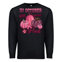 Black In october we wear pink Premium Sweatshirt - NancyCooperArtShop