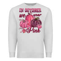 Dove Grey In october we wear pink Premium Sweatshirt - NancyCooperArtShop