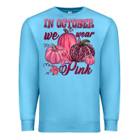 Ocean Blue In october we wear pink Premium Sweatshirt - NancyCooperArtShop