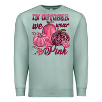 Seafoam In october we wear pink Premium Sweatshirt - NancyCooperArtShop