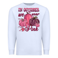 White In october we wear pink Premium Sweatshirt - NancyCooperArtShop