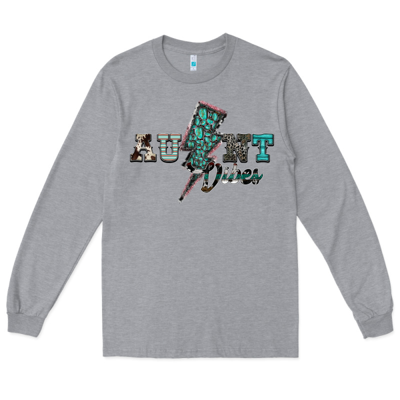 Aunt Vibes Long Sleeve Tee by SublimationCraftShop | Teevron
