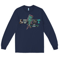 Navy aunt vibes Long Sleeve Tee - SublimationCraftShop