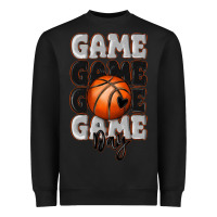 Black game day basketball bal Heavyweight Sweatshirt - MaliasSmallBusiness