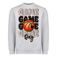 Heather Grey game day basketball bal Heavyweight Sweatshirt - MaliasSmallBusiness