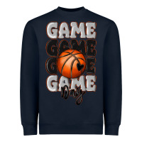 Navy game day basketball bal Heavyweight Sweatshirt - MaliasSmallBusiness