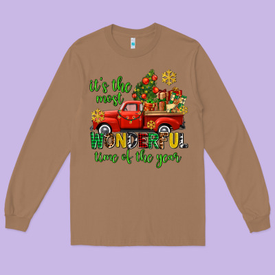 Its The Most Wonderful Time Of The Year Long Sleeve Tee Designed By Adodesignshop