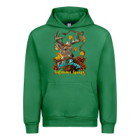 Emerald Fall Breeze And Autumn Leaves Deer Urban Hoodie - LillyAllenDesigns