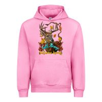 Fuchsia Pink Fall Breeze And Autumn Leaves Deer Urban Hoodie - LillyAllenDesigns
