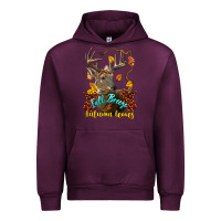 Mauve Wine Fall Breeze And Autumn Leaves Deer Urban Hoodie - LillyAllenDesigns