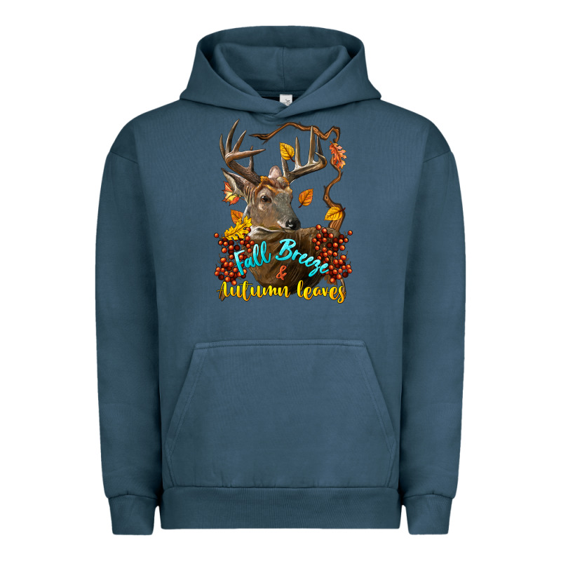 Fall Breeze And Autumn Leaves Deer Urban Hoodie by LillyAllenDesigns | Teevron