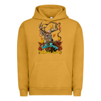 Pigment Peanut Butter Fall Breeze And Autumn Leaves Deer Urban Hoodie - LillyAllenDesigns