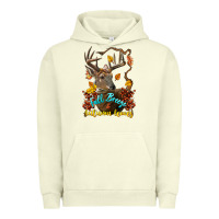 Pigment Pistachio Fall Breeze And Autumn Leaves Deer Urban Hoodie - LillyAllenDesigns