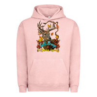 Pigment Salmon Fall Breeze And Autumn Leaves Deer Urban Hoodie - LillyAllenDesigns