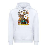 White Fall Breeze And Autumn Leaves Deer Urban Hoodie - LillyAllenDesigns