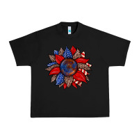 Black American flag leopard sunflower Urban Heavy Tee - Zillion Design Studio