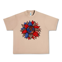 Burro American flag leopard sunflower Urban Heavy Tee - Zillion Design Studio