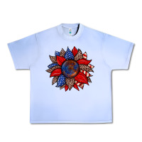Grape Ice American flag leopard sunflower Urban Heavy Tee - Zillion Design Studio