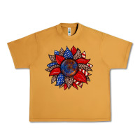 Peanut Butter American flag leopard sunflower Urban Heavy Tee - Zillion Design Studio