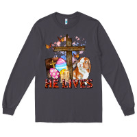Smoke He lives Easter Day Long Sleeve Tee - CowGirlArtShop