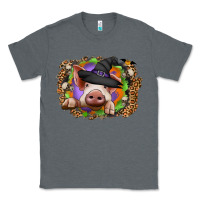 Charcoal Heather halloween pig Classic Tee - CowhideDigitalArt