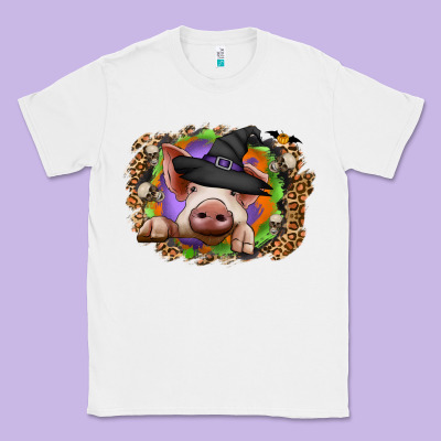 Halloween Pig Classic Tee Designed By Cowhidedigitalart
