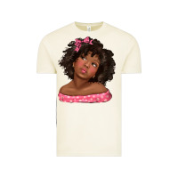 Vintage Arctic afro black girlchild kiss with bow Vintage Tee - texasbilliewilder