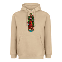 Mushroom our lady of Guadalupe Christmas Heavyweight Hoodie - Jasminsmagicworld