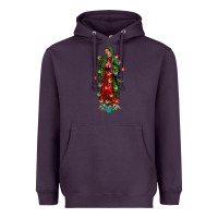 Plum our lady of Guadalupe Christmas Heavyweight Hoodie - Jasminsmagicworld