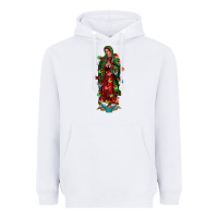 White our lady of Guadalupe Christmas Heavyweight Hoodie - Jasminsmagicworld