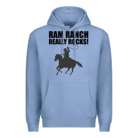 Colony Blue Ram Ranch Really Rocks! Premium Hoodie - Bettercallsaul