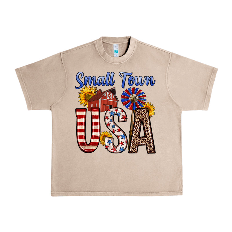 Small Town Usa Urban Heavy Tee by Zillion Design Studio | Teevron